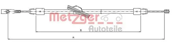 Seilzug, Feststellbremse METZGER 10.9436