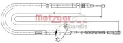 Seilzug, Feststellbremse hinten links METZGER 10.9872