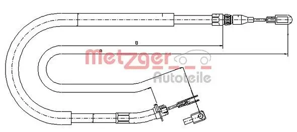 Seilzug, Feststellbremse METZGER 10.9873