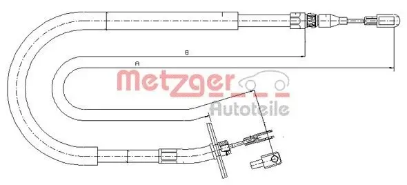 Seilzug, Feststellbremse METZGER 10.9876