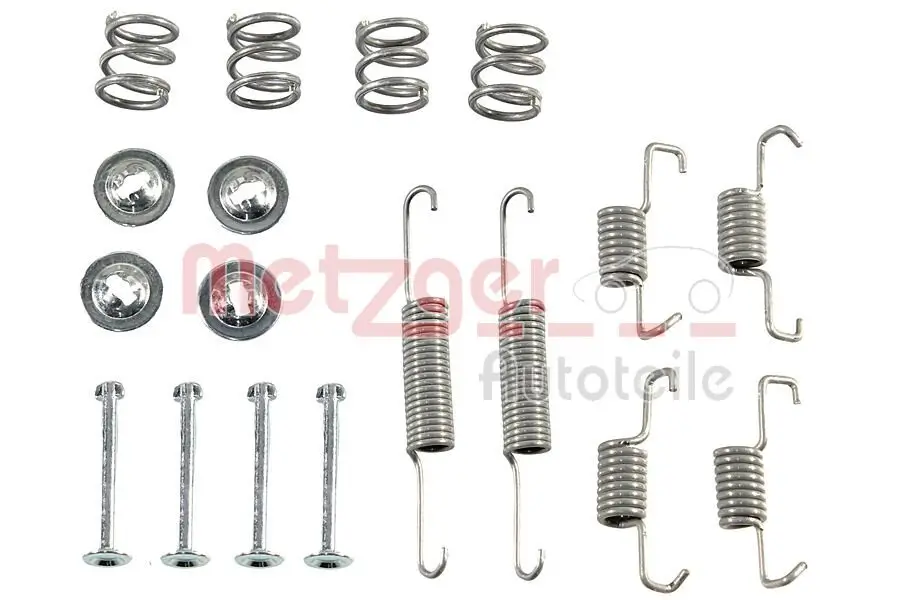 Zubehörsatz, Feststellbremsbacken Hinterachse METZGER AUTOTEILE 105-0011