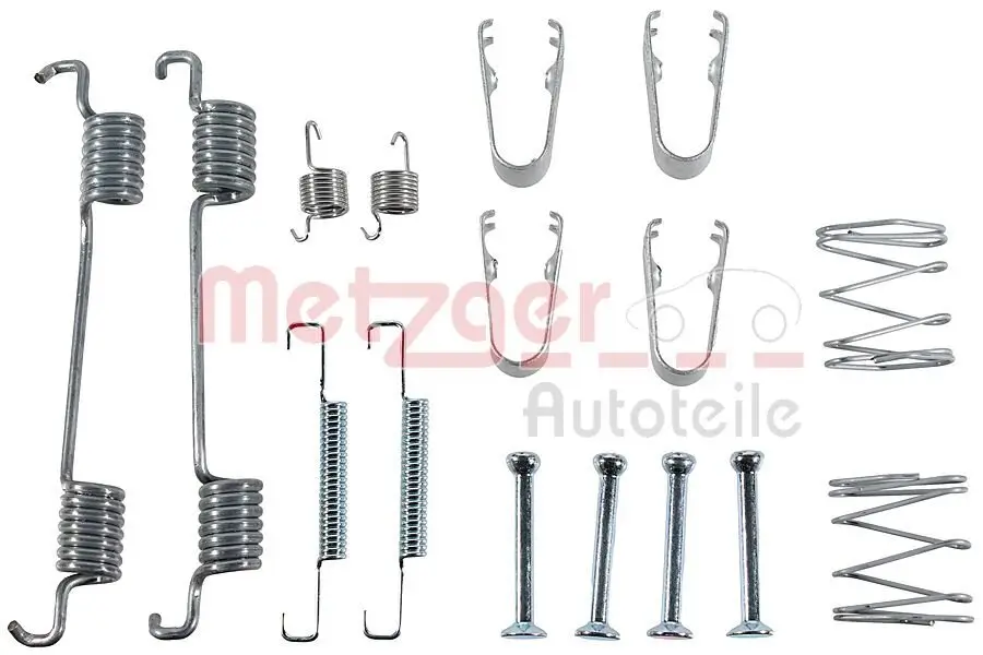 Zubehörsatz, Feststellbremsbacken Hinterachse METZGER AUTOTEILE 105-0023