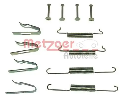 Zubehörsatz, Feststellbremsbacken Hinterachse METZGER AUTOTEILE 105-0027