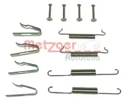Zubehörsatz, Feststellbremsbacken Hinterachse METZGER AUTOTEILE 105-0027