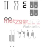 Zubehörsatz, Feststellbremsbacken Hinterachse METZGER AUTOTEILE 105-0028