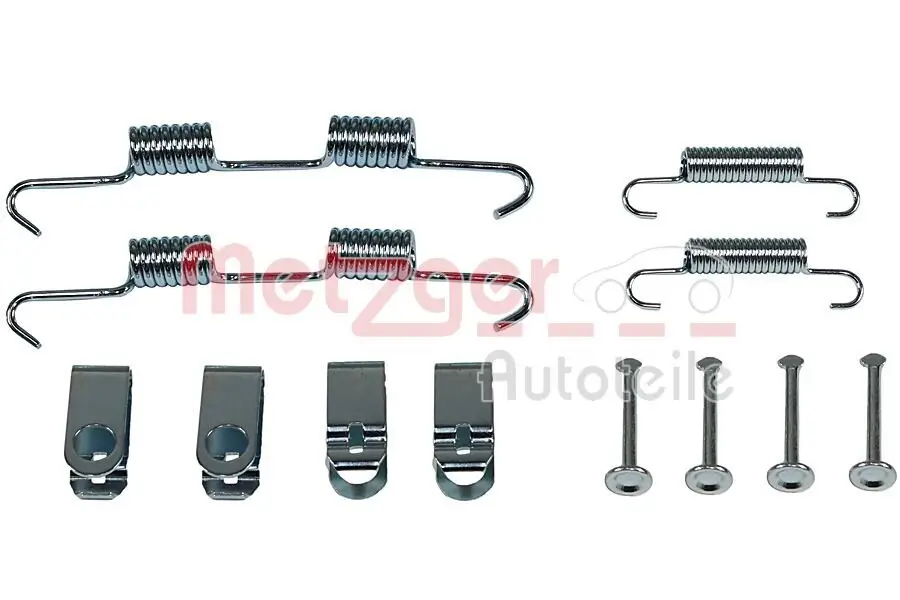 Zubehörsatz, Feststellbremsbacken Hinterachse METZGER AUTOTEILE 105-0077