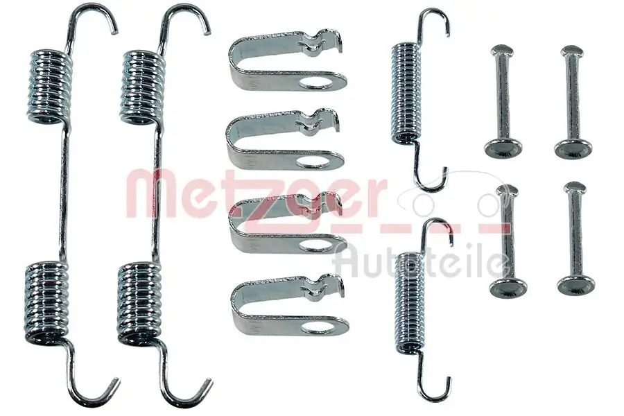 Zubehörsatz, Feststellbremsbacken Hinterachse METZGER AUTOTEILE 105-0078