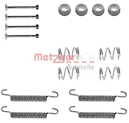 Zubehörsatz, Feststellbremsbacken Hinterachse METZGER AUTOTEILE 105-0791 Bild Zubehörsatz, Feststellbremsbacken Hinterachse METZGER AUTOTEILE 105-0791