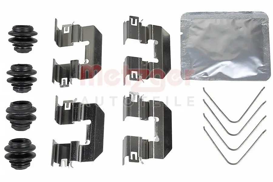 Zubehörsatz, Scheibenbremsbelag Hinterachse METZGER AUTOTEILE 109-0104