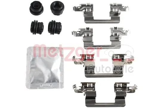 Zubehörsatz, Scheibenbremsbelag Vorderachse METZGER AUTOTEILE 109-0187 Bild Zubehörsatz, Scheibenbremsbelag Vorderachse METZGER AUTOTEILE 109-0187