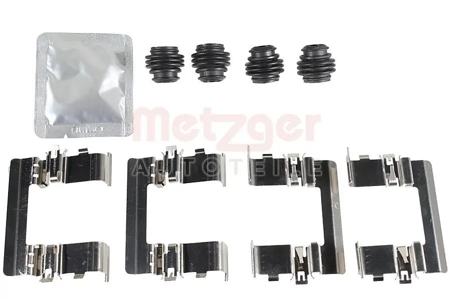 Zubehörsatz, Scheibenbremsbelag Vorderachse METZGER AUTOTEILE 109-0200