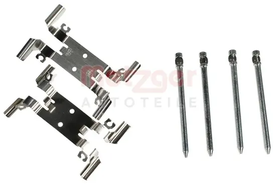 Zubehörsatz, Scheibenbremsbelag Vorderachse METZGER AUTOTEILE 109-0206 Bild Zubehörsatz, Scheibenbremsbelag Vorderachse METZGER AUTOTEILE 109-0206