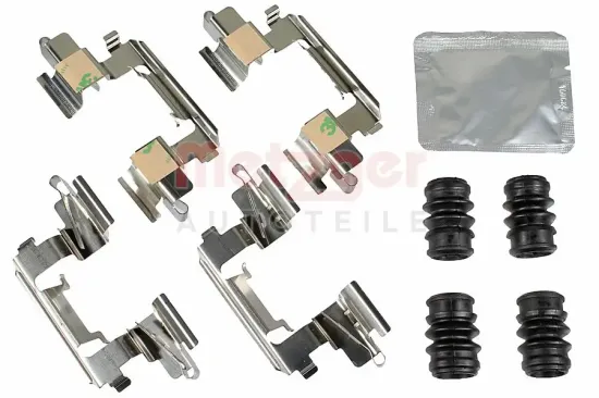 Zubehörsatz, Scheibenbremsbelag Vorderachse METZGER AUTOTEILE 109-0210 Bild Zubehörsatz, Scheibenbremsbelag Vorderachse METZGER AUTOTEILE 109-0210