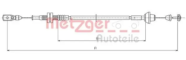 Gaszug METZGER 11.0181