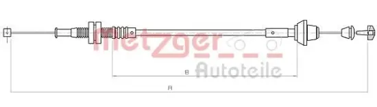 Gaszug METZGER 11.0182 Bild Gaszug METZGER 11.0182