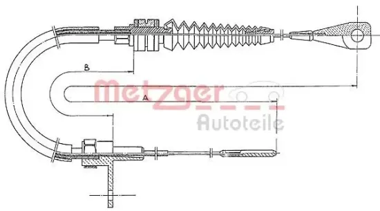 Gaszug METZGER AUTOTEILE 11.0651 Bild Gaszug METZGER AUTOTEILE 11.0651