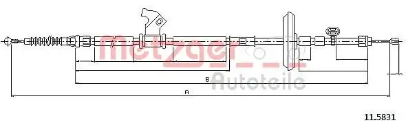 Seilzug, Feststellbremse METZGER 11.5831