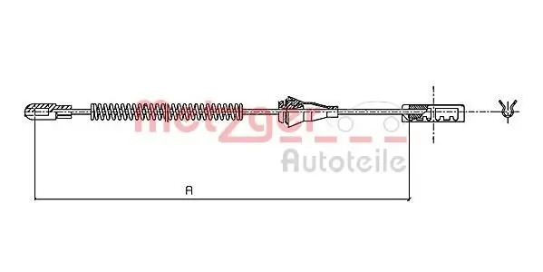 Seilzug, Feststellbremse METZGER 11.5959