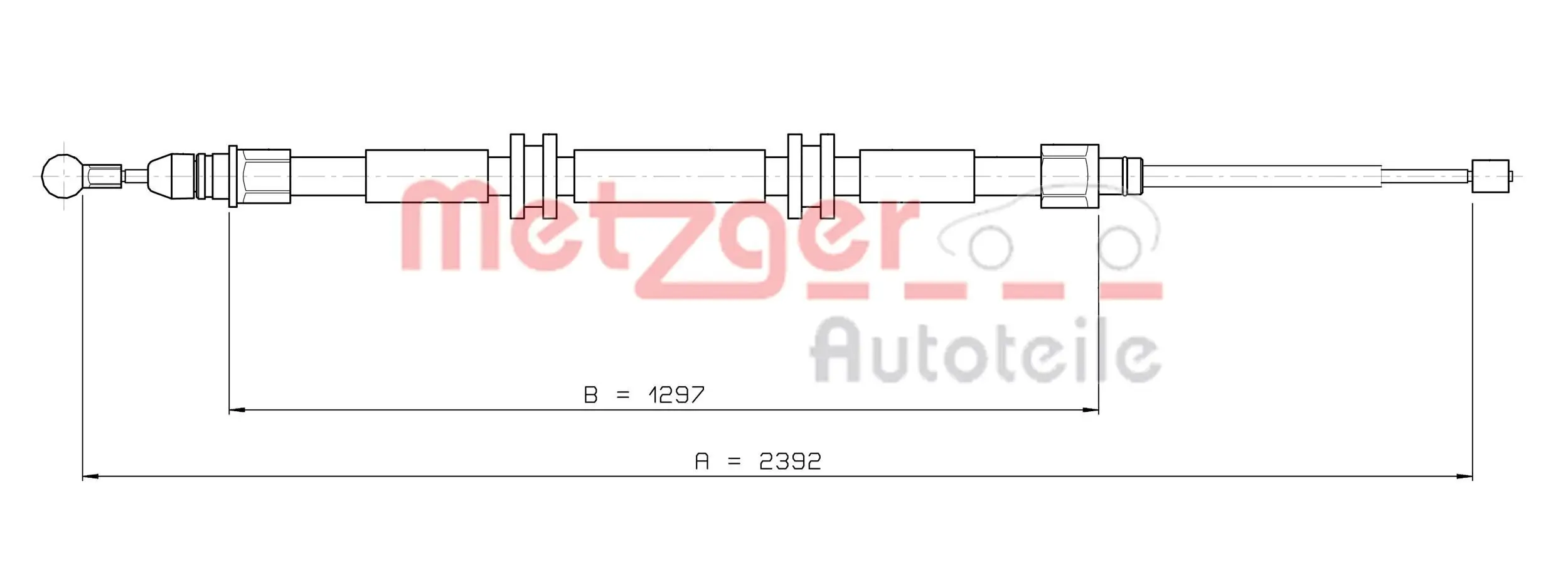 Seilzug, Feststellbremse METZGER 11.6686