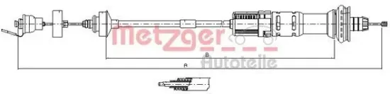 Seilzug, Kupplungsbetätigung METZGER 11.3029 Bild Seilzug, Kupplungsbetätigung METZGER 11.3029