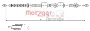 Seilzug, Feststellbremse hinten links hinten rechts METZGER 11.5508