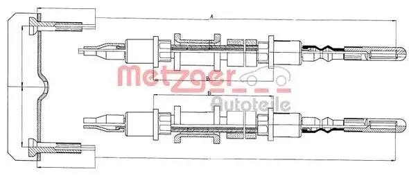 Seilzug, Feststellbremse METZGER 11.5821