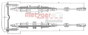 Seilzug, Feststellbremse hinten METZGER 11.5853