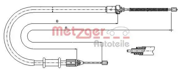 Seilzug, Feststellbremse METZGER 11.6675