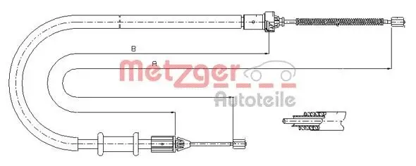 Seilzug, Feststellbremse METZGER 11.6676