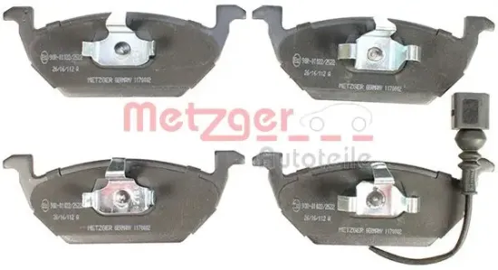 Bremsbelagsatz, Scheibenbremse METZGER 1170002 Bild Bremsbelagsatz, Scheibenbremse METZGER 1170002