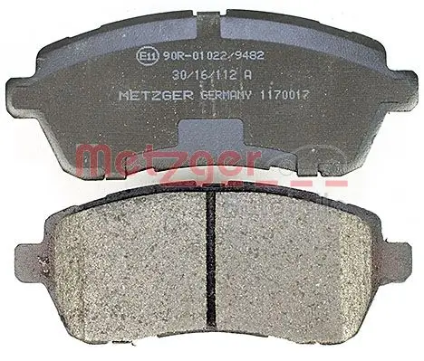 Bremsbelagsatz, Scheibenbremse METZGER 1170017 Bild Bremsbelagsatz, Scheibenbremse METZGER 1170017