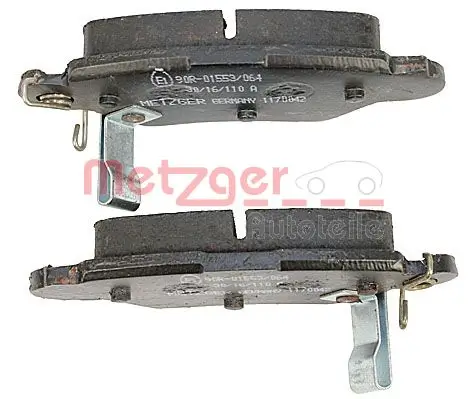 Bremsbelagsatz, Scheibenbremse METZGER 1170042 Bild Bremsbelagsatz, Scheibenbremse METZGER 1170042