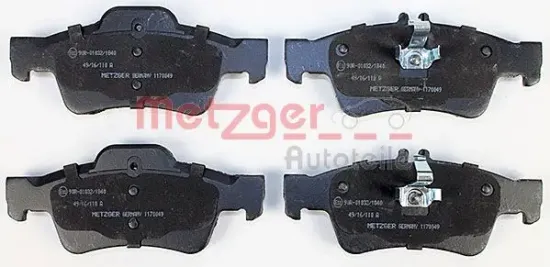 Bremsbelagsatz, Scheibenbremse METZGER 1170049 Bild Bremsbelagsatz, Scheibenbremse METZGER 1170049