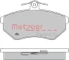Bremsbelagsatz, Scheibenbremse Vorderachse METZGER AUTOTEILE 1170062