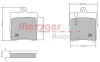 Bremsbelagsatz, Scheibenbremse METZGER 1170064 Bild Bremsbelagsatz, Scheibenbremse METZGER 1170064