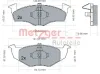 Bremsbelagsatz, Scheibenbremse METZGER 1170072 Bild Bremsbelagsatz, Scheibenbremse METZGER 1170072