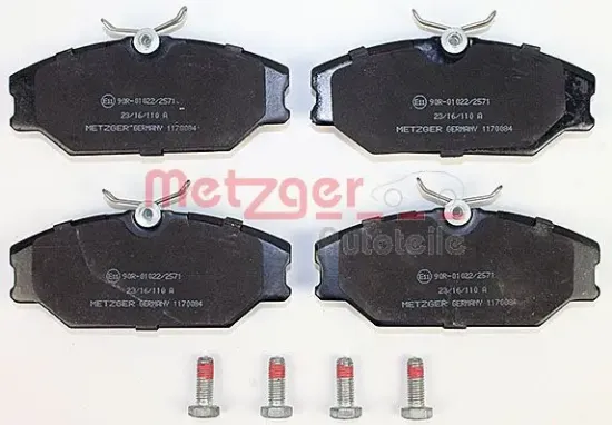 Bremsbelagsatz, Scheibenbremse METZGER 1170084 Bild Bremsbelagsatz, Scheibenbremse METZGER 1170084