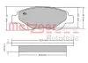 Bremsbelagsatz, Scheibenbremse Vorderachse METZGER AUTOTEILE 1170089 Bild Bremsbelagsatz, Scheibenbremse Vorderachse METZGER AUTOTEILE 1170089