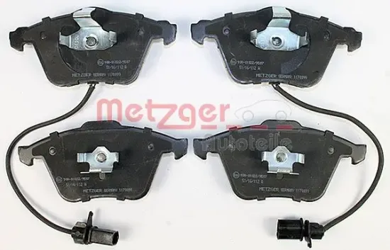 Bremsbelagsatz, Scheibenbremse METZGER 1170099 Bild Bremsbelagsatz, Scheibenbremse METZGER 1170099