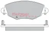 Bremsbelagsatz, Scheibenbremse Vorderachse METZGER AUTOTEILE 1170107