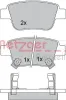 Bremsbelagsatz, Scheibenbremse METZGER 1170193 Bild Bremsbelagsatz, Scheibenbremse METZGER 1170193