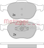 Bremsbelagsatz, Scheibenbremse METZGER 1170241