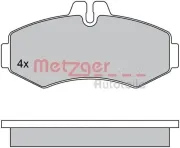 Bremsbelagsatz, Scheibenbremse METZGER 1170303