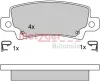 Bremsbelagsatz, Scheibenbremse METZGER 1170304 Bild Bremsbelagsatz, Scheibenbremse METZGER 1170304