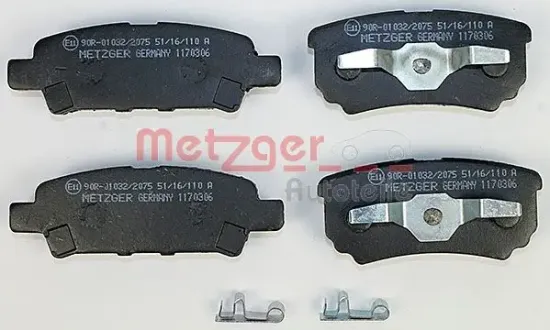 Bremsbelagsatz, Scheibenbremse METZGER 1170306 Bild Bremsbelagsatz, Scheibenbremse METZGER 1170306