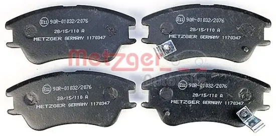 Bremsbelagsatz, Scheibenbremse METZGER 1170347 Bild Bremsbelagsatz, Scheibenbremse METZGER 1170347