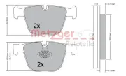 Bremsbelagsatz, Scheibenbremse METZGER 1170356