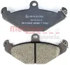 Bremsbelagsatz, Scheibenbremse Hinterachse METZGER AUTOTEILE 1170362 Bild Bremsbelagsatz, Scheibenbremse Hinterachse METZGER AUTOTEILE 1170362