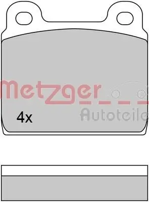 Bremsbelagsatz, Scheibenbremse METZGER 1170370 Bild Bremsbelagsatz, Scheibenbremse METZGER 1170370