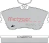 Bremsbelagsatz, Scheibenbremse Vorderachse METZGER AUTOTEILE 1170389 Bild Bremsbelagsatz, Scheibenbremse Vorderachse METZGER AUTOTEILE 1170389